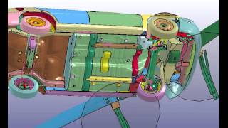 WBeam Guard Rail Crash Analysis [upl. by Emily]