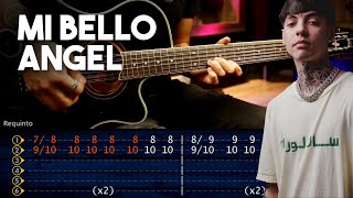 MI BELLO ANGEL  Natanael Cano GUITARRA TUTORIAL REQUINTO  ACORDES Christianvib [upl. by Kinsman]