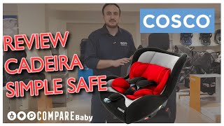 Cadeira de Carro SIMPLE SAFE Cosco  🚗 Como INSTALAR  Review Completo [upl. by Yevette]