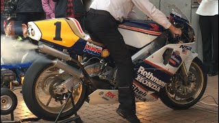 HONDA 2stroke NSR500 1989 WGP500 Exhaust Sound [upl. by Mullane]