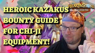 The EASIEST Way to Beat HEROIC Kazakus for ChiJi Equipment Hearthstone Mercenaries bounty guide [upl. by Landri]