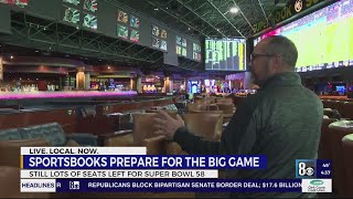 Las Vegas sportsbooks get ready for the Big Game [upl. by Enelyam]