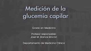 Medición de la glucemia capilar [upl. by Nataniel957]