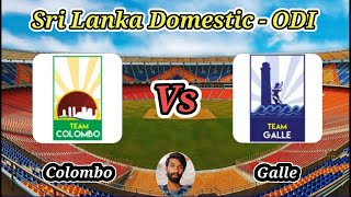 Galle vs Colombo  Match 9  National Super League Limited Over Tournament 2024 [upl. by Mailli263]