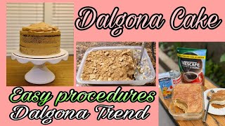 DALGONA CAKE  How to make dalgona cake and complete procedure  Jerson Gonzales [upl. by Aimahc]