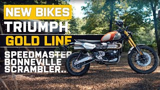 Triumph Gold Line 2022  Triumph Bobber Scrambler 1200 Street Scrambler Speedmaster Bonneville [upl. by Soirtemed]