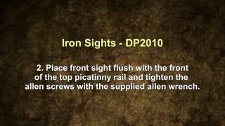 DP12 Assembly  Iron Sights [upl. by Rol]