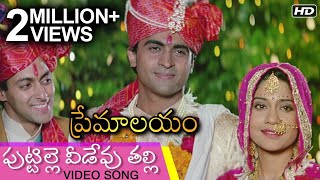 Puttille Veedevu Talli Video Song  పుట్టిల్లె వీడేవు తల్లి  Premalayam Movie  Hum Aapke Hain Koun [upl. by Hailat]