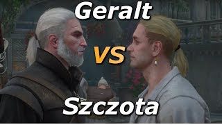 Geralt dissuje się ze Szczotą  Wszystkie opcje dialogowe [upl. by Traver]