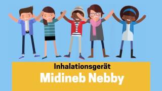 Midineb Nebby  Inhalator Inhalationsgerät Inhaliergerät Vernebler [upl. by Sivla879]