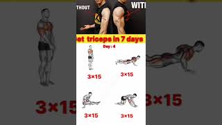 Try these exercises to build wider triceps  Get triceps in 7 days  shorts [upl. by Ahsyekat419]