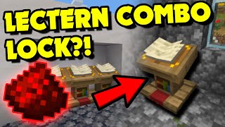 How to Make a Lectern COMBINATION LOCK in Minecraft Minecraft Redstone Tutorial [upl. by Quinby]