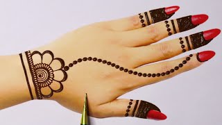 रक्षाबंधन स्पेशल मेहंदी डिज़ाइन  Easy Simple dots mehandi design  Stylish Mehndi designs mehndi [upl. by Kiri]