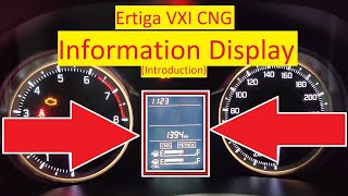 MID  New Maruti Suzuki Ertiga VXI CNG Information Display Instrument Cluster Display introduction [upl. by Lori]