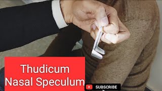 How to hold and use the Thudicum nasal Speculum [upl. by Magulac752]