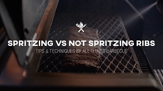 Spritzing vs Not Spritzing Ribs  Tips amp Techniques by All Things Barbecue [upl. by Vassell]