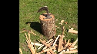 How to make Kindling splitter made from an old axe head DIY [upl. by Calise]