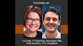 FloorDailynet Lori Keith and Todd Saunders Discusses Mannington Mills Partnership with Broadlume [upl. by Cirdor]