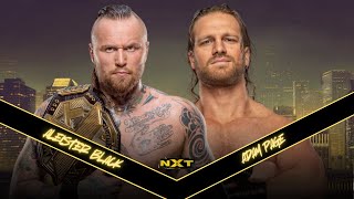 NXT Aleister Black vs Adam Page [upl. by Lelia]