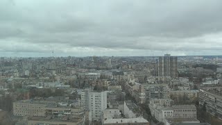 Air raid siren in Kyiv as Russia steps up strikes  AFP [upl. by Ylenaj]