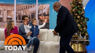 Toddler obsessed with Al Roker gets to meet him in Studio 1A [upl. by Hgeilyak]