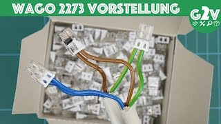 WAGO 2273 Klemme richtig benutzen  anschließen  Lösen  verbinden  DEUTSCH [upl. by Atinram]