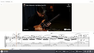 City Nights Transcription  Allan Holdsworth [upl. by Nhar196]