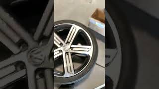 MK7 Stock Wheels VS Enkei RPF1 Weight Savings [upl. by Nerok]