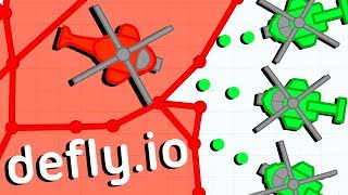 The ULTIMATE BASE DEFENSE and DESTROYING ENEMIES  Deflyio Gameplay  New IO Game [upl. by Malda583]