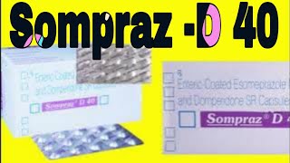 Sompraz D 40  Esomeprazole Magnesium and Domperidone SR Capsules Uses in Hindi [upl. by Aiykan40]