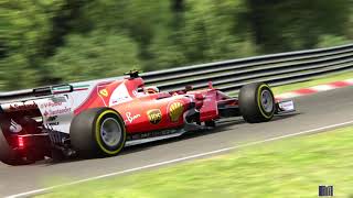 Ferrari SF70H Nurburgring Nordschleife TV Cam [upl. by Edmunda]