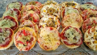 MINI PIZZA CASEIRAMASSA PRÁTICA E RENDE MUITO APRENDA A FAZER [upl. by Inverson]