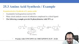 Lecture 132 Amino Acid Synthesis and Peptide Structure [upl. by Haman]