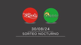 Sorteo Nocturno de Quiniela y Tómbola 30082024 [upl. by Shultz]