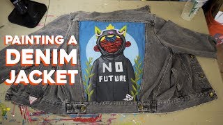 Custom Painted Denim Jacket  Ten Hundred [upl. by Bud683]