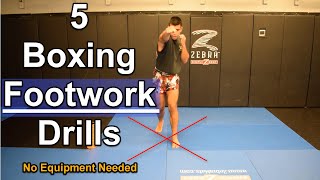 5 ESSENTIAL Boxing Footwork Drills For Beginners You Can Do At Home With No Equipment 2020 [upl. by Vedi]