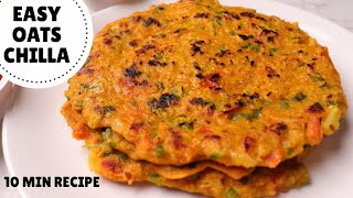 10MINUTE OATS CHILLA Recipe for Weight Loss  Healthy Tuesdays  Episode 01 [upl. by Issim509]