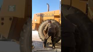 dismount and mount 235R25 loader tire [upl. by Lakym938]