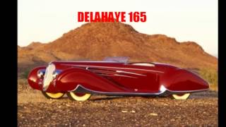 Supercar art deco cars of the 30s amp 40s Delahaye DelageBugatti DuesenbergCord etc [upl. by Amehsat236]