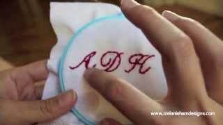 How to hand embroider a monogram [upl. by Shiau]