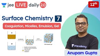 JEE Surface Chemistry L7  Class 12  Unacademy JEE  JEE Chemistry  Anupam Gupta [upl. by Gunning]