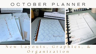 New Planner Set Up for October New Fall Graphics and Organization [upl. by Beckman691]