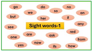 New Sight Words 1  Sight Words Kindergarten  High Frequency Words  Jump Out Words [upl. by Haynes]