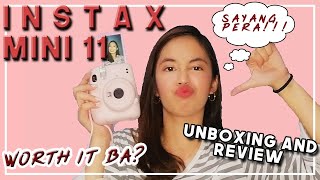 FUJIFILMS INSTAX MINI 11 UNBOXING AND REVIEW  WORTH IT BA OR SAYANG PERA  PHILIPPINES [upl. by Hiasi]