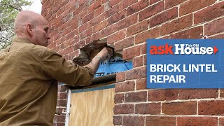 How To Make a Brick Lintel Repair  Ask This Old House [upl. by Attenna873]