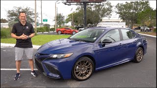 Is the 2023 Toyota Camry Nightshade Edition a BETTER sedan than a Honda Accord [upl. by Enellij515]