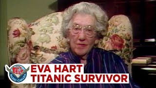 Eva Hart describes escaping the sinking Titanic 1985 [upl. by Ellie]