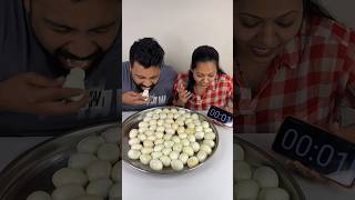 60 BOILED EGGS EATING CHALLENGE😱 FASTEST FOOD COMPETITION🔥 shorts foodie foodchallenge [upl. by Sherwin702]