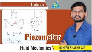 Piezometer  Lecture 5  Fluid Mechanics [upl. by Leifer]