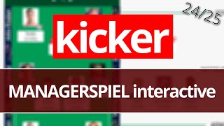 Kicker Manager Spiel Interactive 2425  Neue Regeln und mein Meisterkader [upl. by Anilrahc]